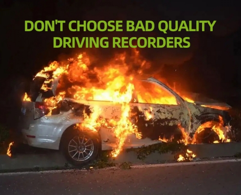 Avoiding bad quality driving recorder causing spontaneous combustion to vehicle
