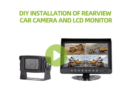 Tutorial on how to DIY installation of rearview car camera and lcd monitor