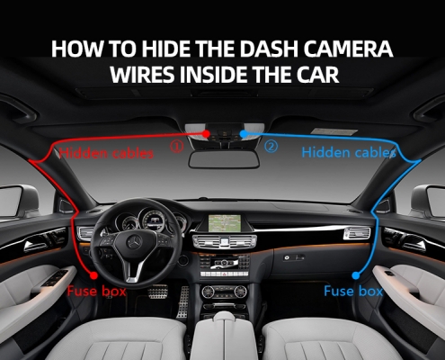 How to hide the dash camera wires inside the car or other vehicles