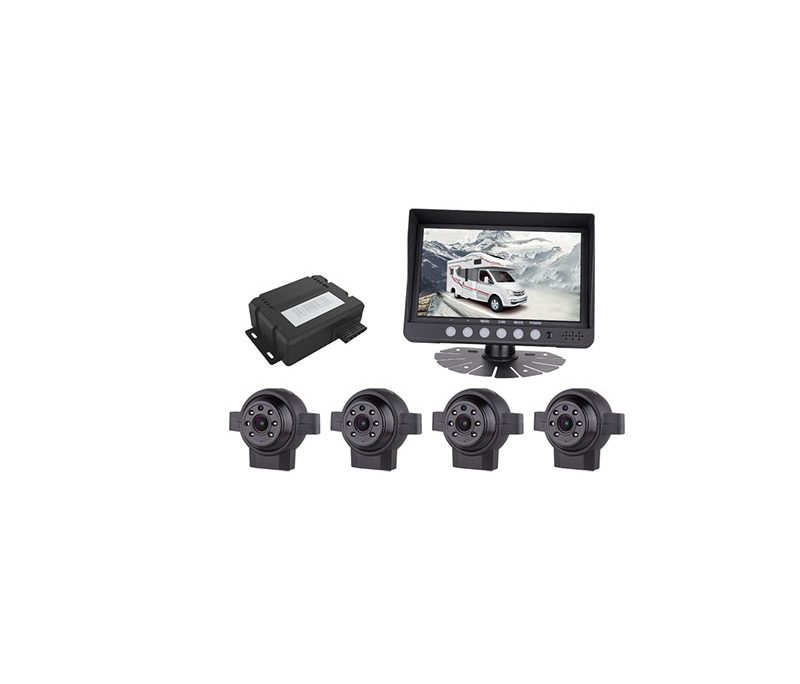 200 Sets 360 Bird View Forklift Camera System for Saudi Arabia缩略图 JY-BV360 360 derece panoramik görüntü surround görünümlü yedek kamera sistemi