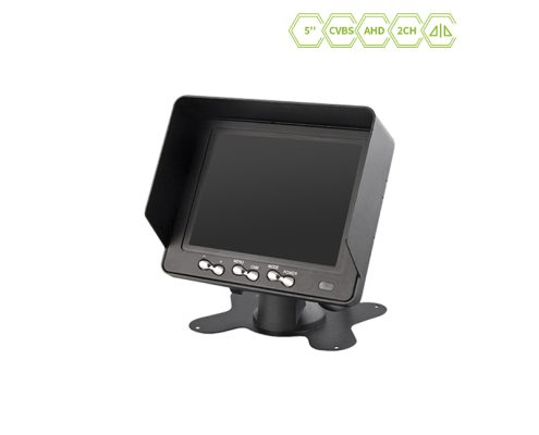 JY-M500 5 Inch 2 channels input digital TFT LCD monitor with sunshade12 JY-M500 5 Inch sunshade 2 channels input digital TFT LCD monitor插图1