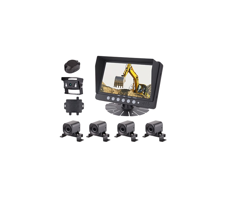 JY-PT01 parking radar sensor system with backup camera, monitor and CVBS signals input