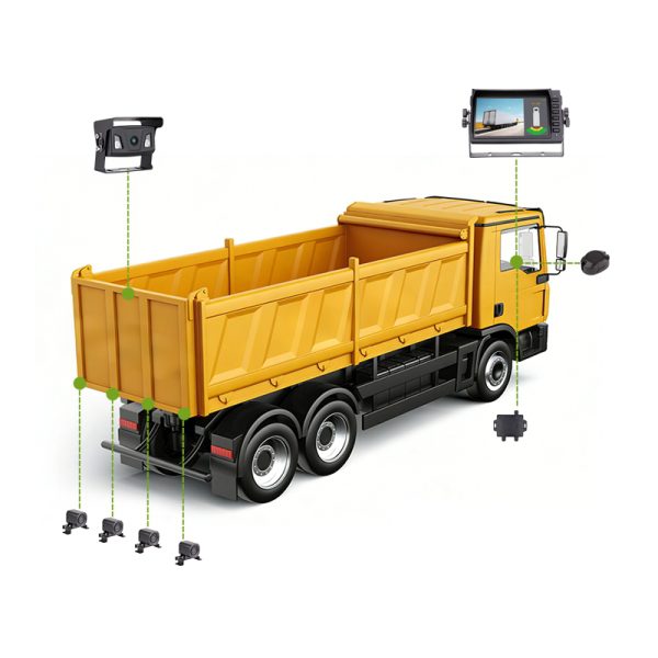 JY-PT08 Sistema di sensori di parcheggio a ultrasuoni con sensori di parcheggio, telecamere di retromarcia e monitor缩略图