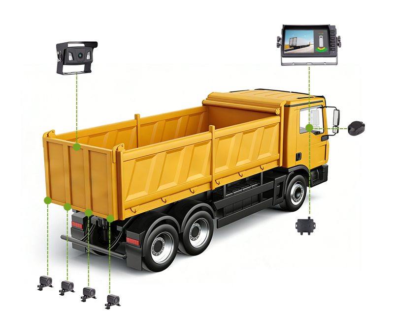 JY-PT08 Ultrasonic parking sensor system with parking sensors, backup cameras & monitor插图