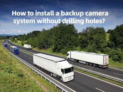 How to install a backup camera system without drilling holes