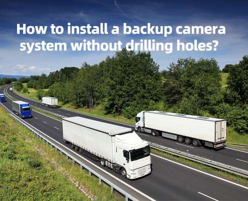How to install a backup camera system without drilling holes