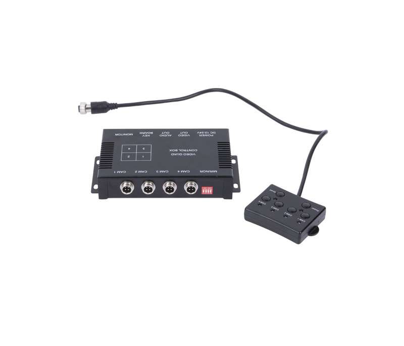 JY-CB05 quad video splitter box with display switch controller