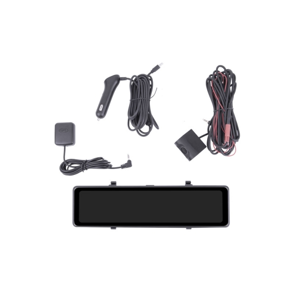 M1121 11.26 inch streaming media rearview mirror dash cam with front and rear camera