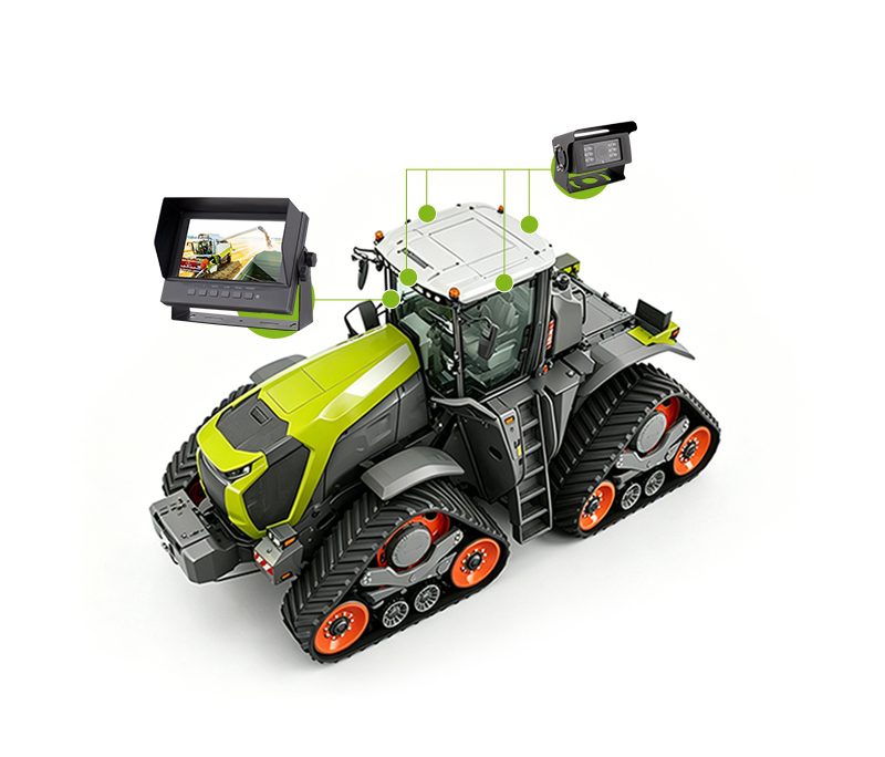 LUVIEW 7 Inch waterproof monitor rear view system with night vision camera插图