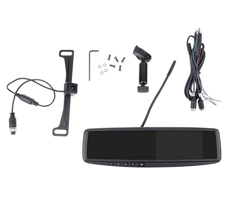 Universal 4.3 Inch IP68 Camera Car Mirror Monitor Waterproof Rearview System