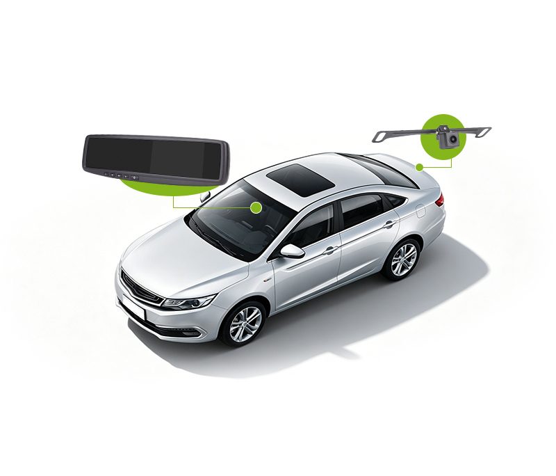 Universal 4.3 inch IP68 camera car mirror monitor waterproof rearview system21 Universal 4.3 inch IP68 camera car mirror monitor waterproof rearview system插图