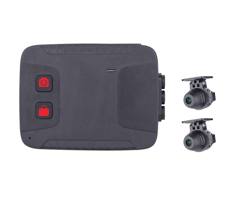 M1000 Dual Lens AHD High Definition 24 Hour G-Sensor Collision Detection Motorcycle Dash Camera