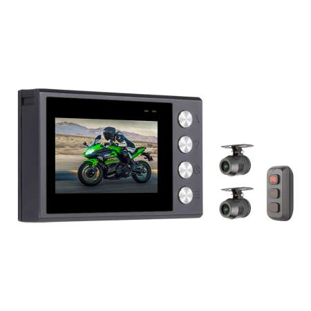 M1502 full hd dual lens motorcycle dash camera waterproof video recorder for motorcycles