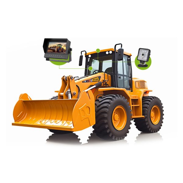 ระบบกล้องไฟทำงานพร้อมกล้องมองกลางคืนกันน้ำ AHD IP69k ระยะ 50 เมตร สำหรับเครื่องจักรกลการเกษตรและยานพาหนะ