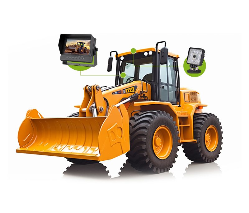 AHD waterproof IP69k night vision 50m work light camera system for agricultural machinery vehicle插图