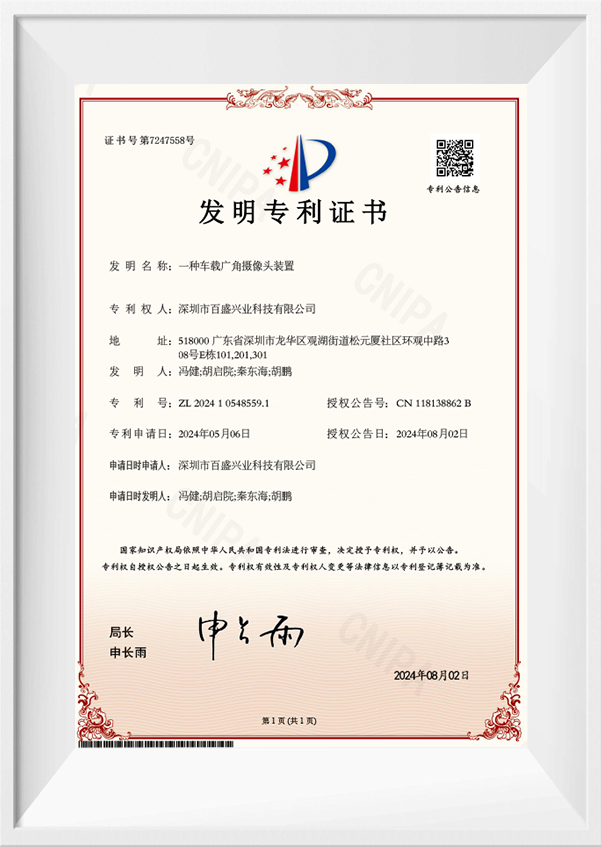 luview invention patent certificate