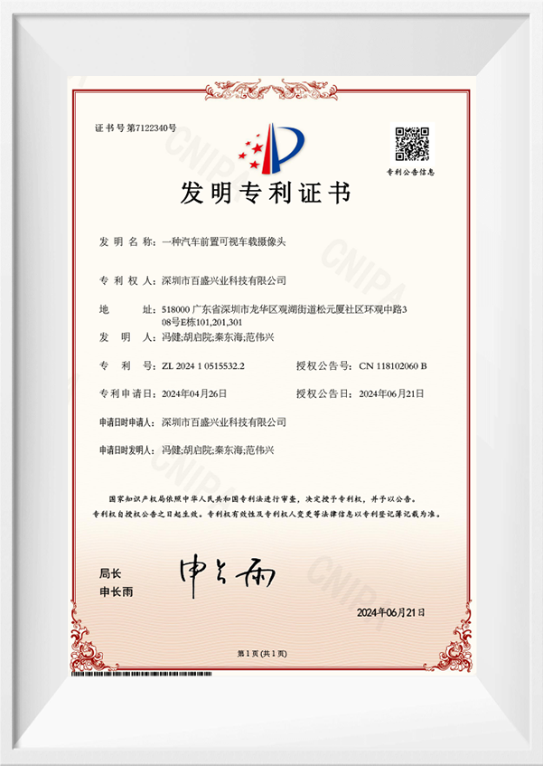 luview invention patent certificate