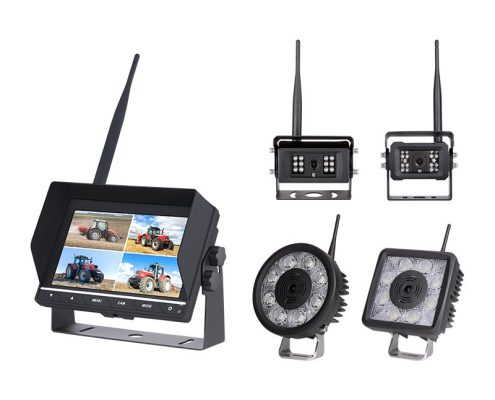 7 Inch AHD night vision wireless camera system with work light for agricultural machinery插图3