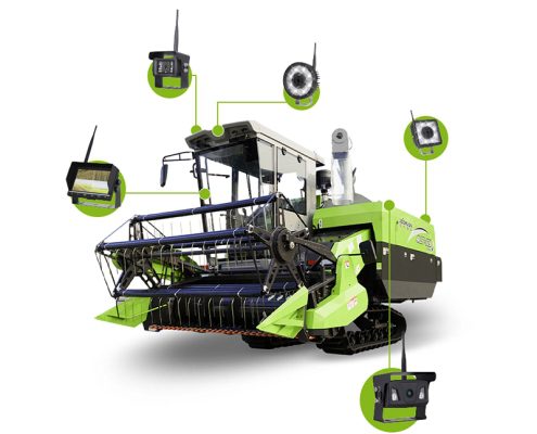 7 Inch AHD night vision wireless camera system with work light for agricultural machinery插图1