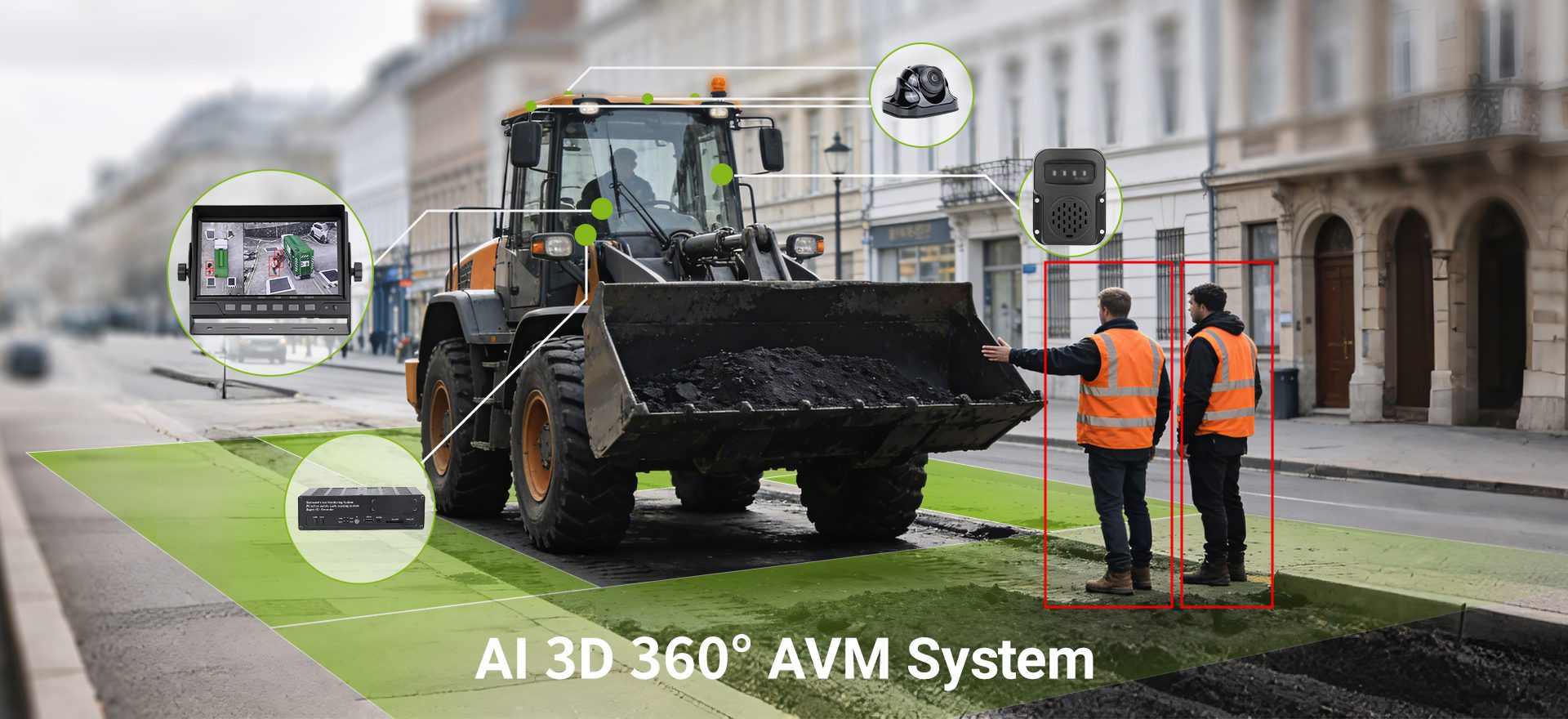 How 360° AVM Systems Eliminate Blind Zones and Secure Construction Vehicle Operations插图