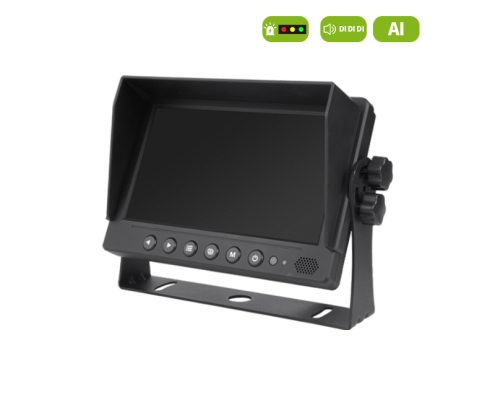 JY-M176 Màn hình LCD AI 7 inch HD chia 4 màn hình với chức năng phát hiện xe cộ và người đi bộHình minh họa 1