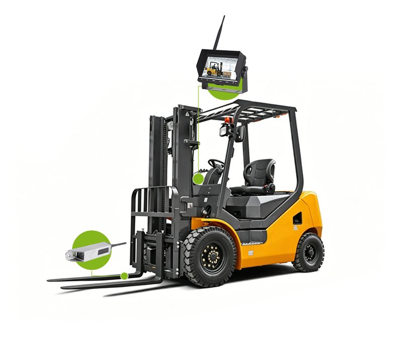 Efficient operations with waterproof wireless forklift camera system45 Hệ thống camera không dây chống nước cho xe nâng hàng - Giải pháp vận hành hiệu quảHình minh họa